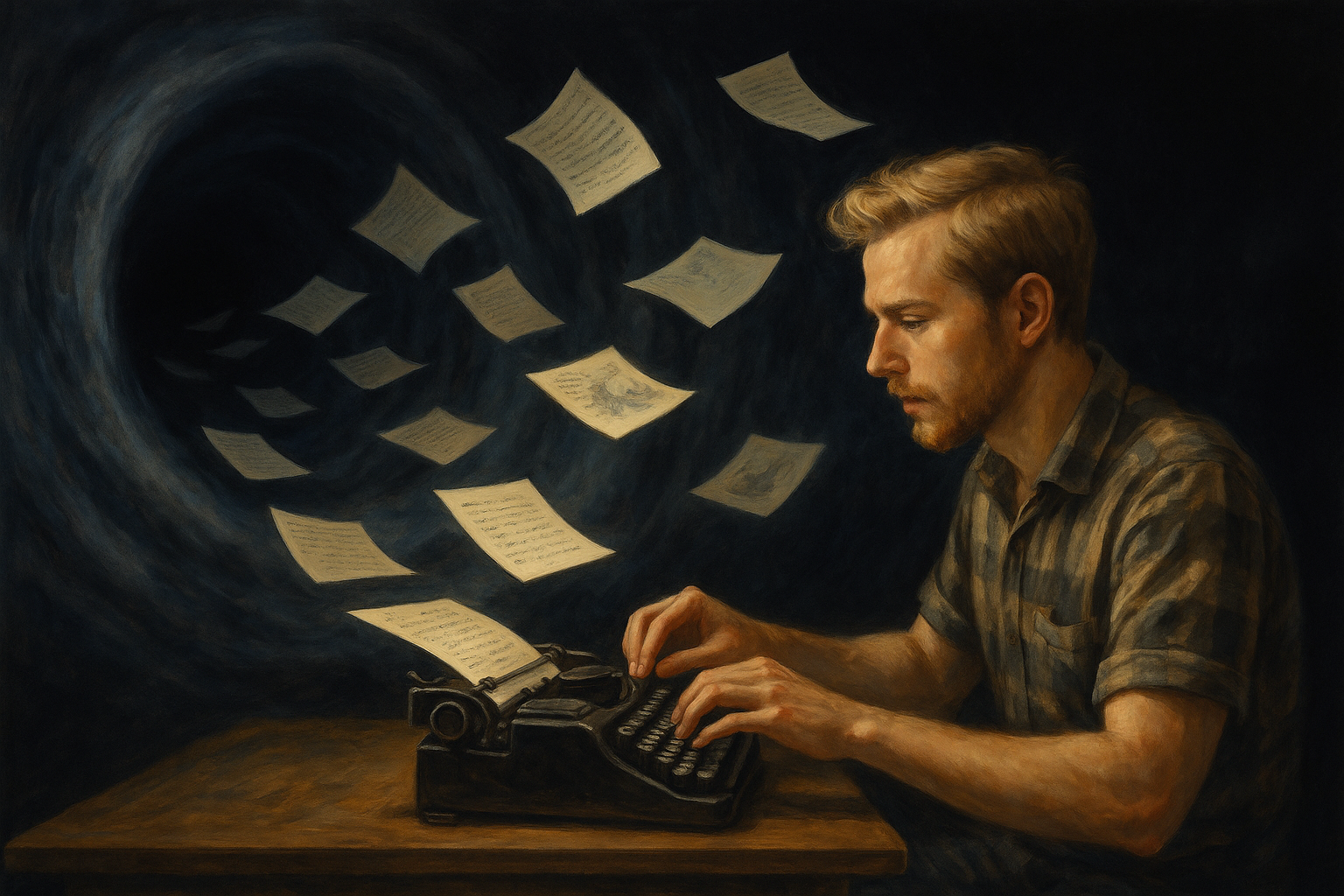 Typing in a vortex